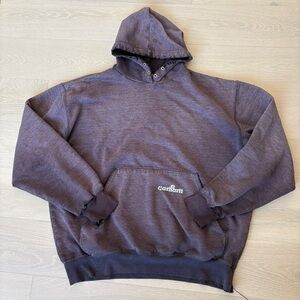 Carhartt vintage distressed l K132 pullover hoodie size large brown